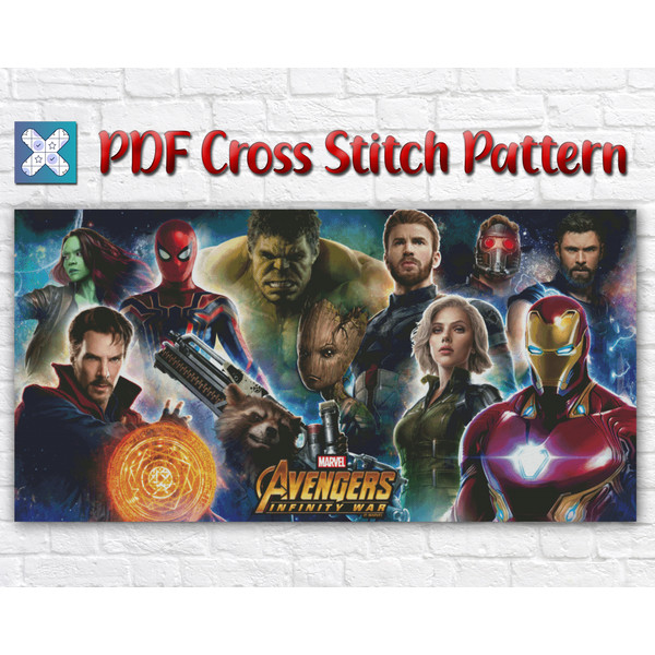 avengers cross stitch