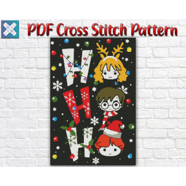 Christmas Cross Stitch Pattern / Harry Potter Cross Stitch P