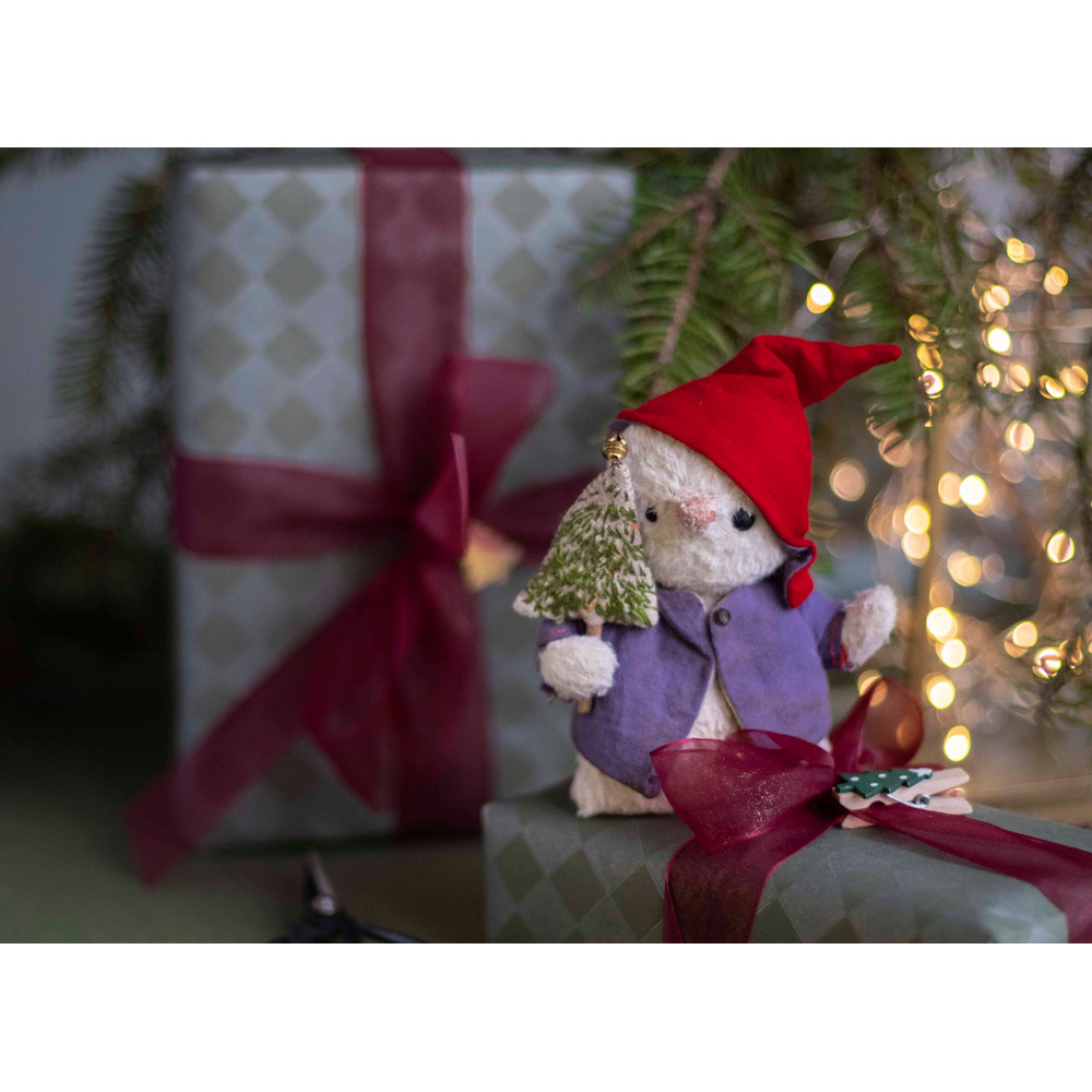 snowman in a red hat-Christmas garland
