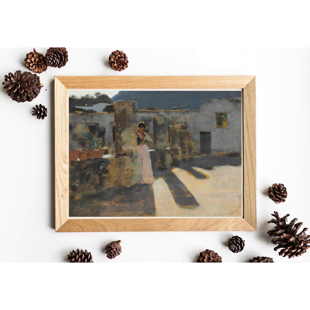 vintage capri girl wall art print.jpg