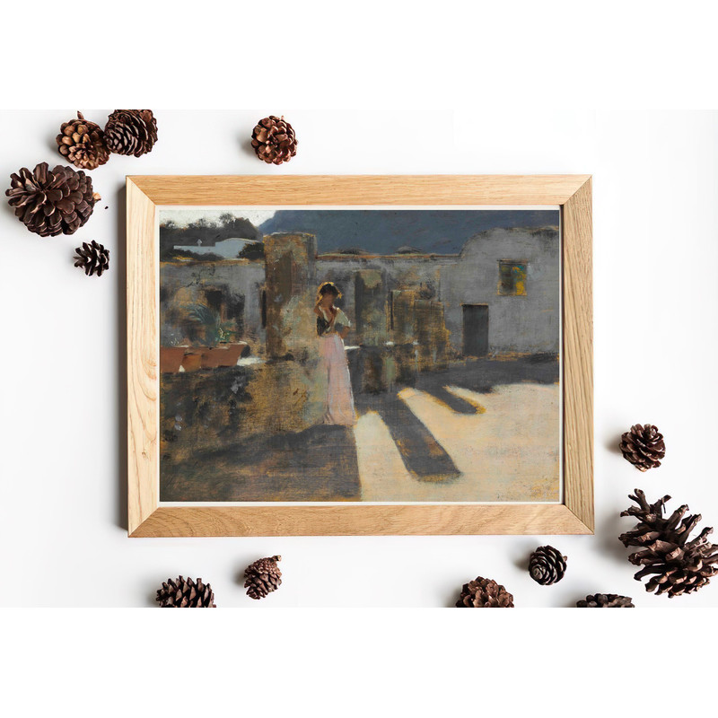 vintage capri girl wall art print.jpg