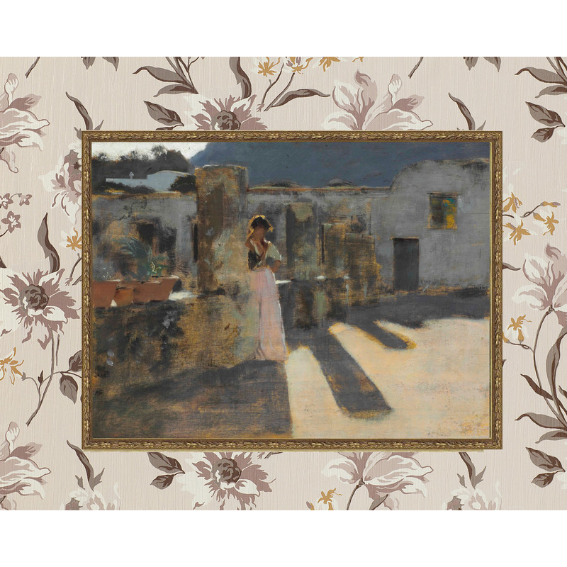 vintage capri girl giclee print.jpg