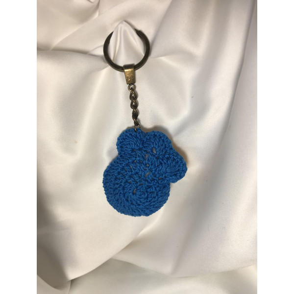 Amigurumi-Crochet-blue-cat-paw-number-2-Handmade-key-bag-photo-2.JPG