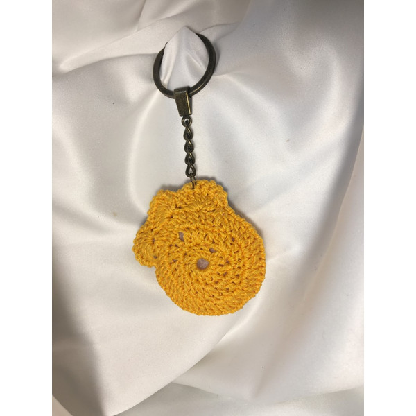 Amigurumi-Crochet-yellow-cat-paw-number-1-Handmade-key-bag-photo-2.JPG