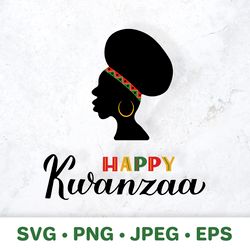 happy kwanzaa. african american christmas. kwanzaa svg
