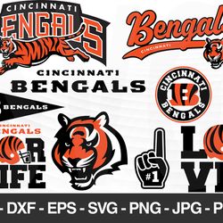 Cincinnati Bengals SVG, Cincinnati Bengals files, bengals logo, football, silhouette cameo, cricut, digital clipart