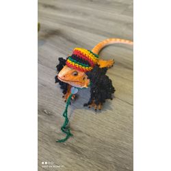 Rasta hat for bearded dragon, hamsters, hedgehog or other small pet