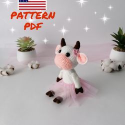 Crochet Pattern - COW\Amigurumi Cow Pattern - PDF Instant Download – Crochet