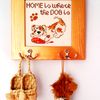 Dog Lovers Gift, Cross Stitch Finished Picture, Wooden Key Holder Dog, Design Wall Hook, Animal Key Racks, Home is Where Dog is, Funny Dog Sign.jpg