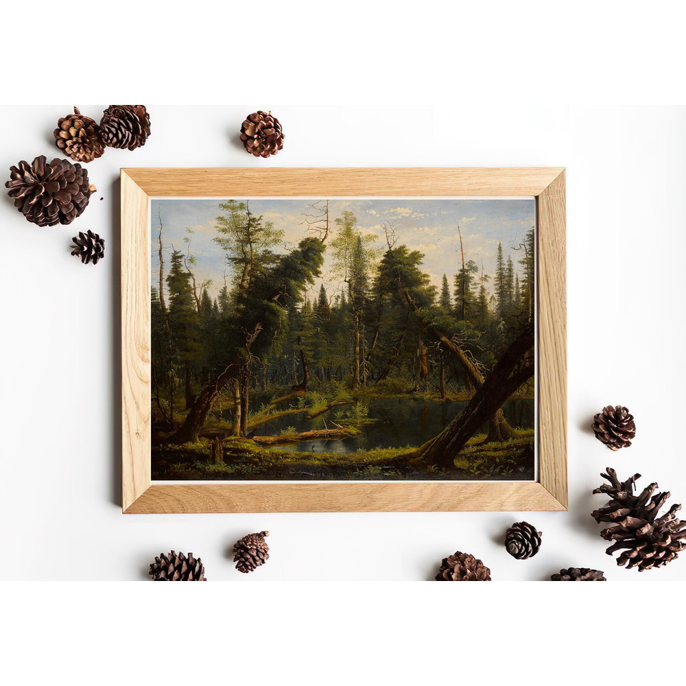 vintage forest pond home decor.jpg