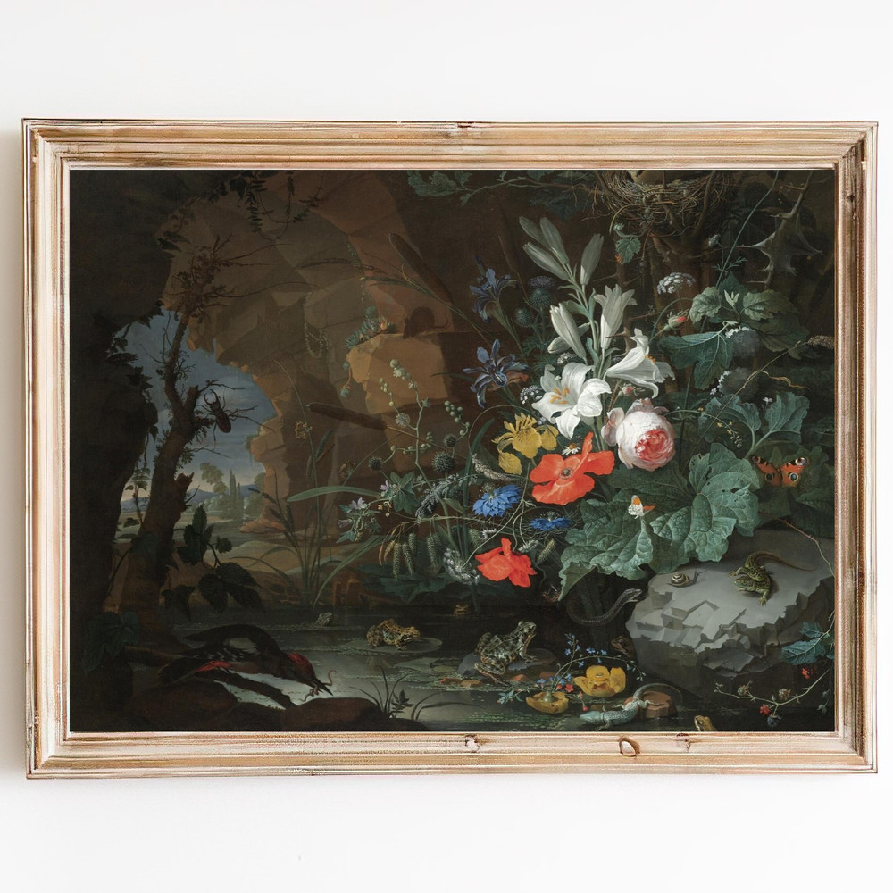 vintage flowers wall art print.jpg