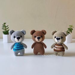 Crochet Pattern Little Bear, PDF Digital Download, Amigurumi Little Bear