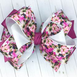 Big bow for girls Flower hair  bow