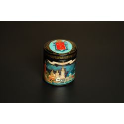 St Petersburg landmarks box hand-painted Russian lacquer art