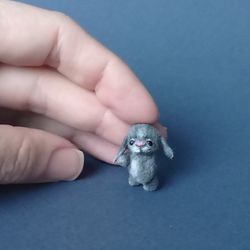 Tini bunny, miniature rabbit, one inch toy