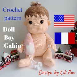 Baby Doll Crochet Amigurumi Tutorial, Handcrafted Infant Doll Pattern, Digital Crochet Pattern, Kids Crochet Toy