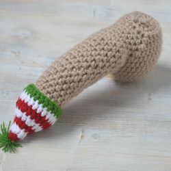Elf penis hat Christmas Xmas gift Cute dick beanie New year gag present for men Funny husband boyfriend lover surprise