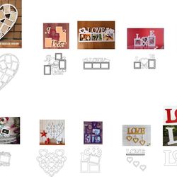 Digital Template Cnc Router Files Cnc 10 Types of Photo Frames Files for Wood Laser Cut Pattern