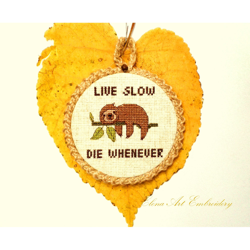 Hanging Sloth Wall Art, Motivational Quotes, Baby Sloth, Sloth Lover Gifts.jpg