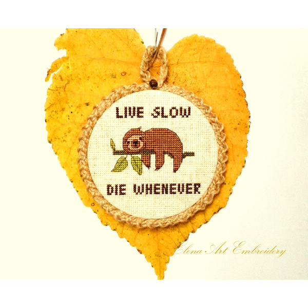 Hanging Sloth Wall Art, Motivational Quotes, Baby Sloth, Sloth Lover Gifts.jpg