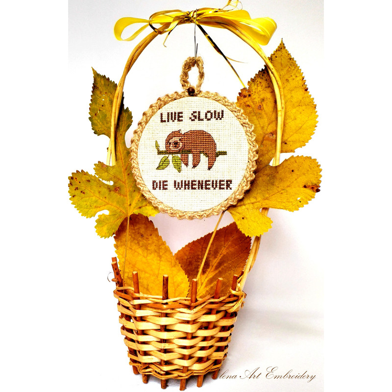 Hanging Sloth Wall Art, Motivational Quotes, Baby Sloth, Sloth Lover Gifts, Best Friend Gifts.jpg