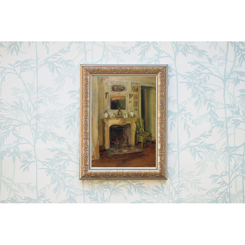 vintage fireplcae wall art print.jpg