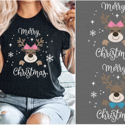 Reindeer Svg, Christmas Deer Svg, Merry Christmas Svg, Digital download
