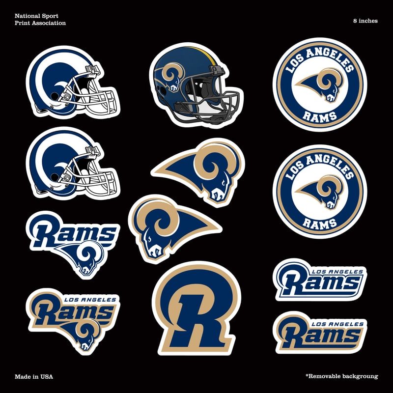Unique Los Angeles Rams decal stickers for 2022 | Inspire Uplift