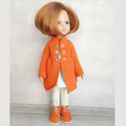 coat for paola reina, clothes for a doll 13 inches