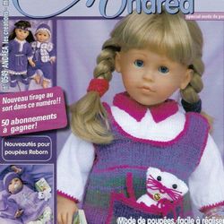 PDF Copy of the French knitting magazine and clothes and accessories for Baby Born and American girl dolls
