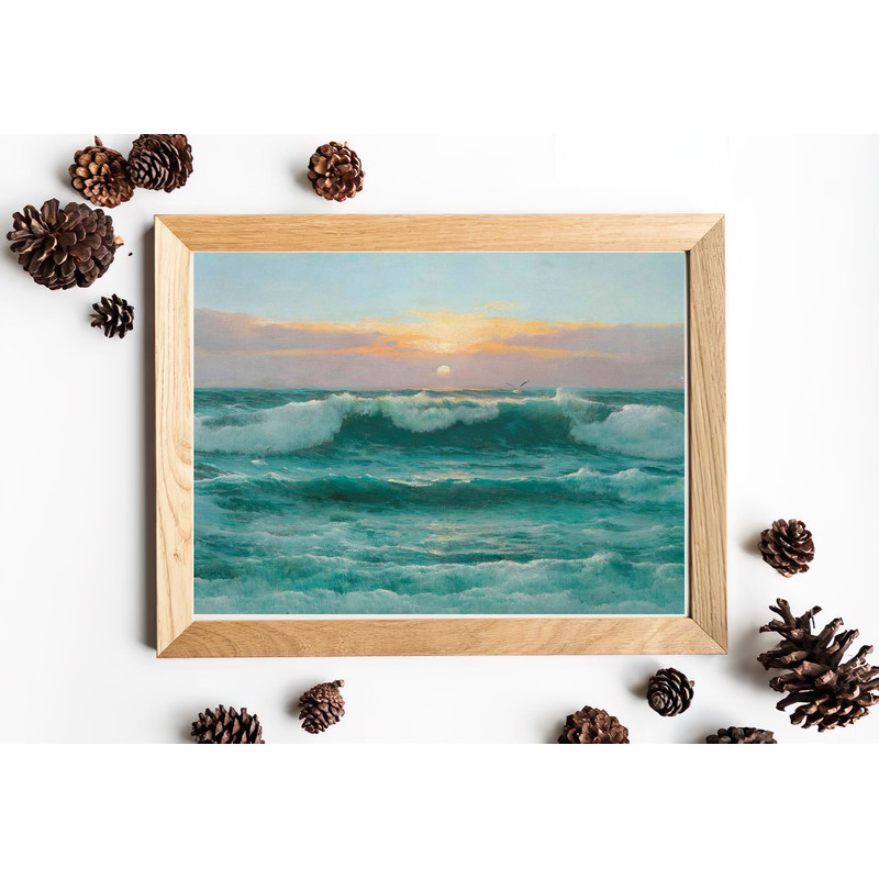 vintage waves wall art print.jpg