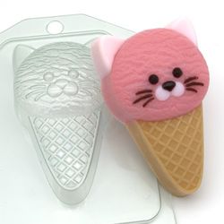 Cat ice cream - plastic mold