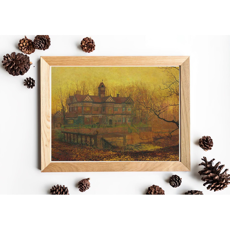 vintage old house wall art print.jpg