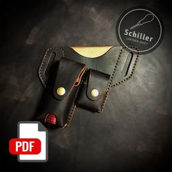 Pepper spray holster - Leather pattern - PDF Download - Leather Craft