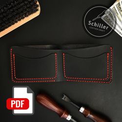 Wallet Pattern - Leather pattern - PDF Download - Leather Craft