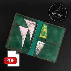Passport wallet - Leather pattern - PDF Download - Leather Craft