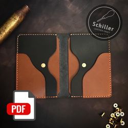 Men's wallet - Leather pattern - PDF Download - Leather Craft