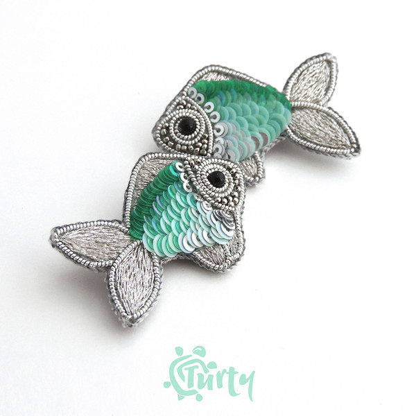 Set of two fish brooches embroidered with beads and sequins 4.1.jpg