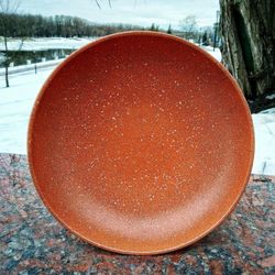 Pottery bowl 50.72 fl.oz Handmade clay Bowl in granite texture