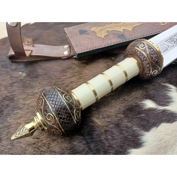 Remarkable Hand forged Sword, Longsword, Handmade Chisel Eng - Inspire ...