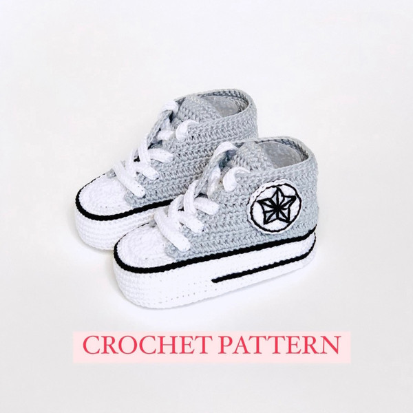 sneakers crochet pattern
