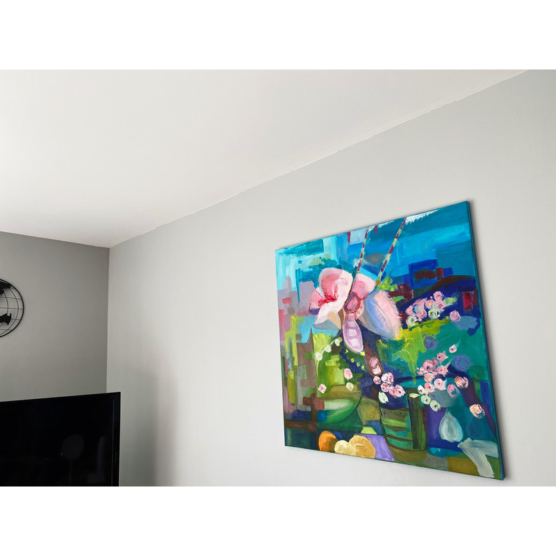 extra large oil painting floral original art flower  C8.jpg