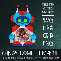 Robot Candy Dome | Paper Craft Template