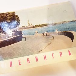 Vintage Photominiatures cards LENINGRAD views of town set of 9 pcs USSR 1968
