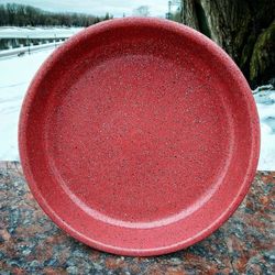 Pottery bowl 67,62 fl.oz Handmade clay Bowl in granite texture
