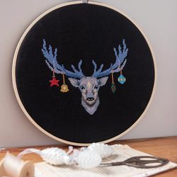 Christmas Deer Cross Stitch Pattern