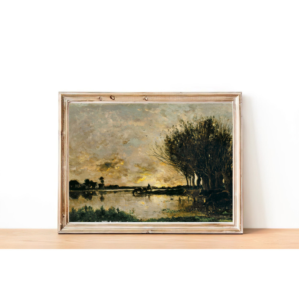 vintage cattle wall art print.jpg