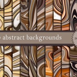 Set of Abstract liquid backgrounds