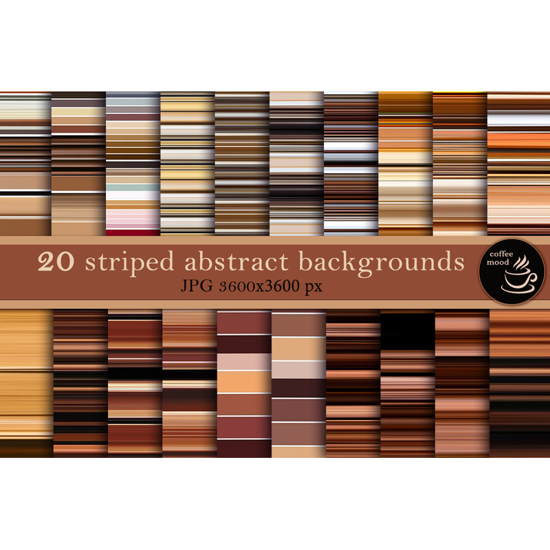 Abstract striped backgrounds in coffee palette.jpg