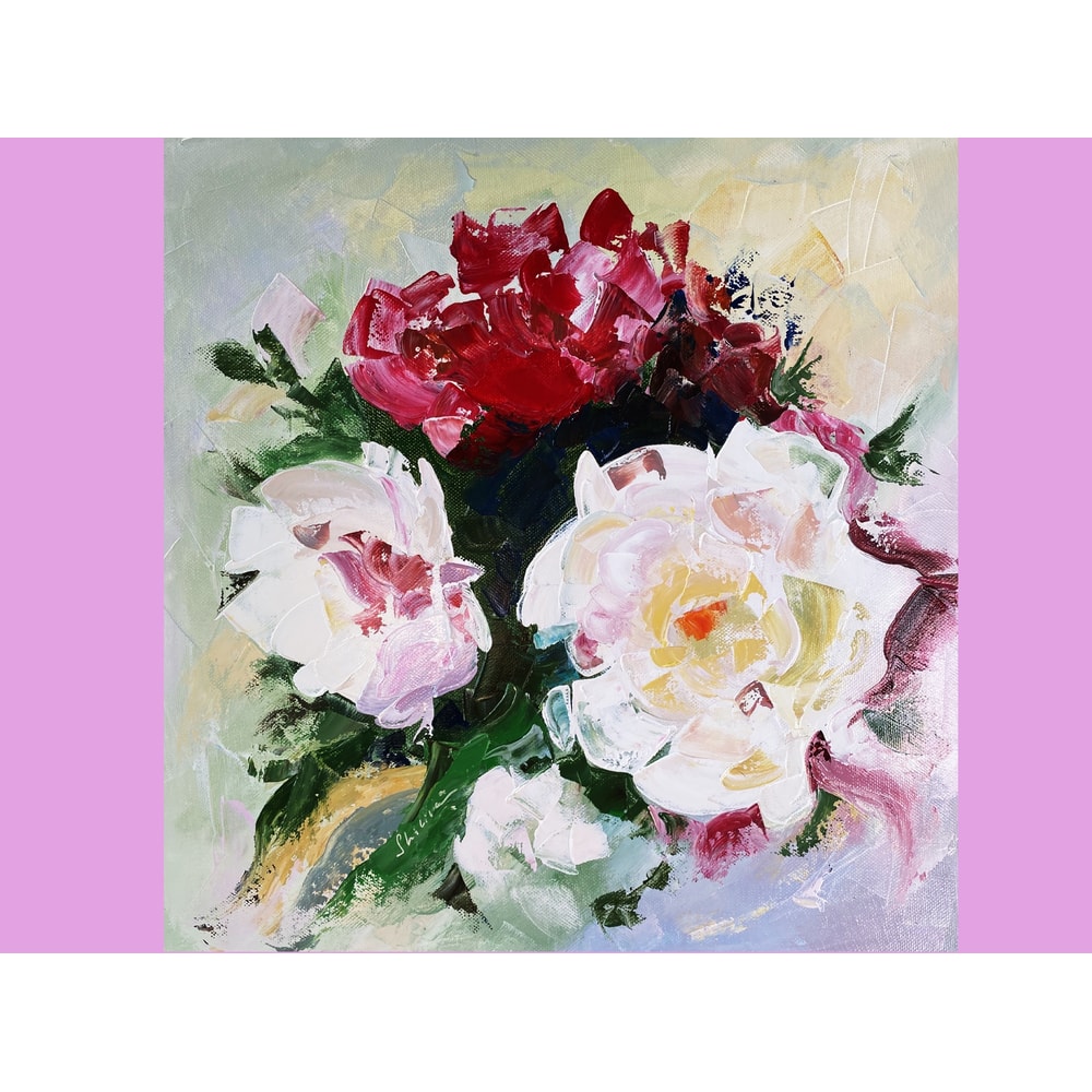 peony oil painting floral original art -5.jpg